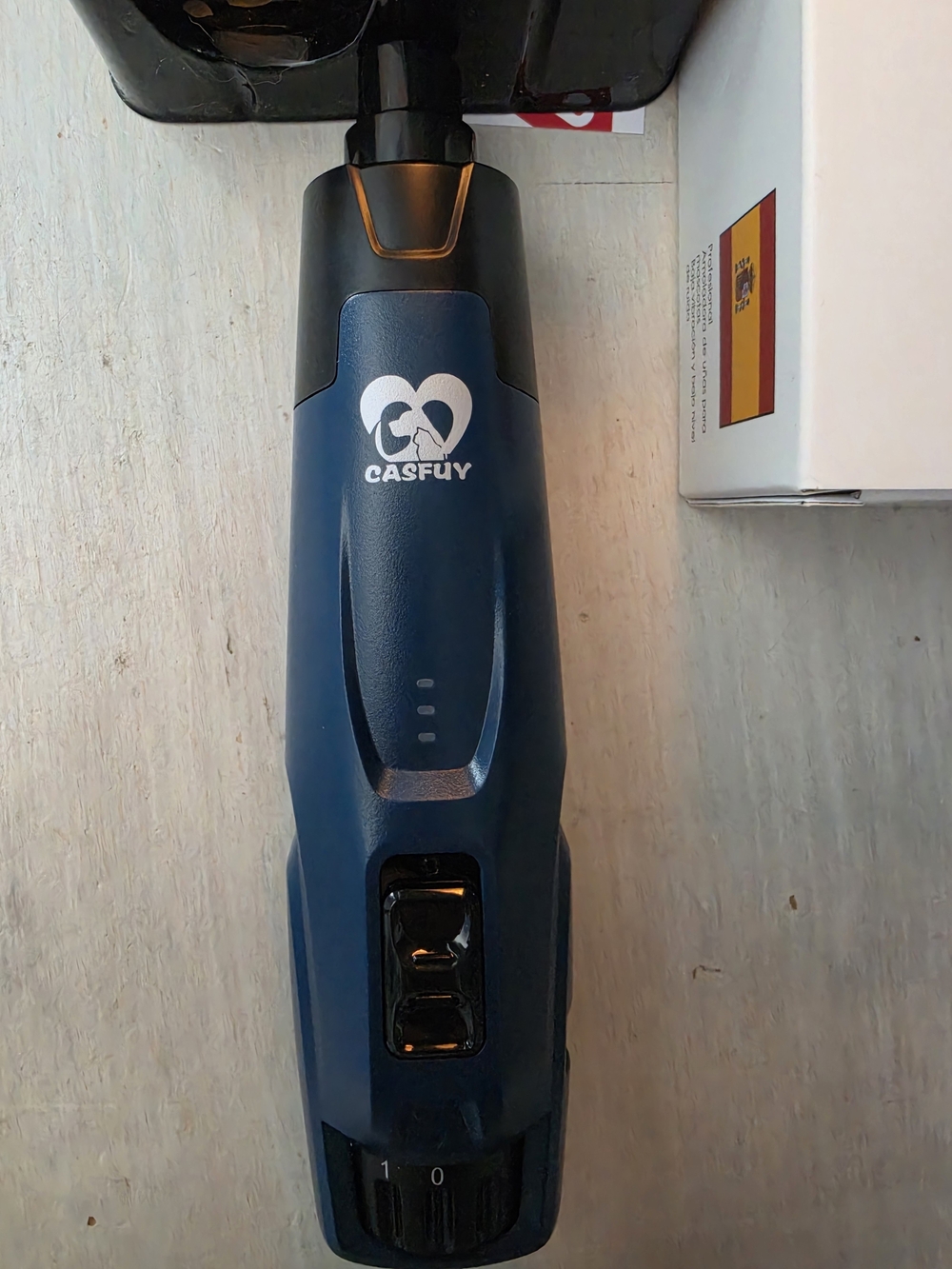 CASFUY Cordless Pet Nail Grinder in Deep Blue